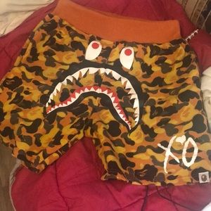 Bape xo shorts used